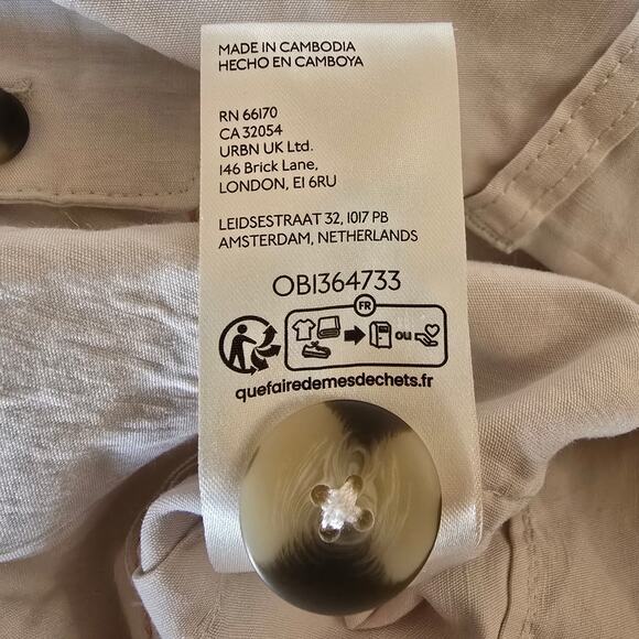 Anthropologie Maeve The Colette Linen Blend High Rise Wide Leg Crop Pants - Picture 7 of 13